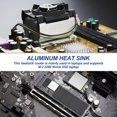 thumbnail image 7 of Uxcell M.2 2280 Nvme SSD Heatsink, Radiator Cooler Aluminum Heat Sink Cooling Fin with Thermal Pad/Tape/Rubber Ring Black 70x22x6mm 1, 7 of 7