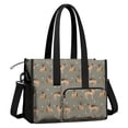 thumbnail image 2 of Teacher Tote Bag,German Shepherd Dog and Footprint Teacher Utility Tote Bag,Large Work Tote Bags for Women with Multiple Pockets,Top Zipper Closure,13.8x10.6x6.7 Inch, 2 of 5