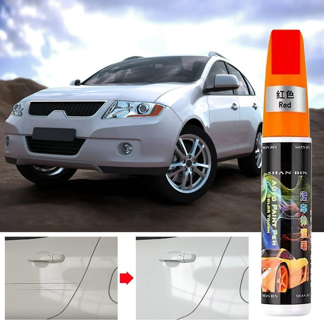 Car Scratch Repair Pen, 2-in-1 Touch-Up Paint, Automotive Scratch Remover, 12ML Quick Drying Formula, Color-Matching, Metal Tip & Brush, DIY Vehicle Paint Restoration Kit, Chip Fix Tool