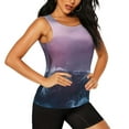 thumbnail image 2 of Lsque lighthouse Waves Torrential Rain Printed Workout Tank Tops for Women, Athletic Sports Tank Tops, Compression Sleeveless Dry Fit Shirts,Sleeveless Yoga Shirt-XX-Large, 2 of 9