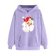 thumbnail image 1 of WILLBEST Sudadera Deportiva para Mujer Sudadera Navideña con Capucha Sudadera Informal de Manga Larga con Estampado Navideño Chica​​, 1 of 5
