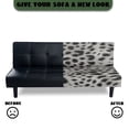 thumbnail image 5 of SCRAWLGOD Leopard Print Sofa Slipcover Without Armrest for Pets Anti Scratch Dustproof Sofa Cover Washable Furniture Protector Soft Couch Cover for 3 Cushion Couch, 5 of 9