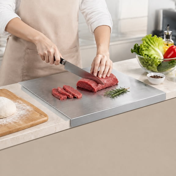 Stainless Steel Cutting Board, Metal Cutting Boards for Kitchen 11.81"x15.75"