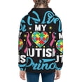 thumbnail image 6 of Rocae I Love My Autism for Zip Up Hoodies for Teen Sweatshirt with Hood-Medium, 6 of 6