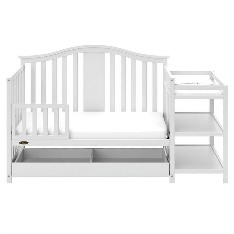 Graco solano 4 in 1 convertible crib with drawer white hotsell