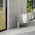 thumbnail image 5 of Bybiment Toilet and Holder, Steel Toilet for Bathroom with Holder, Toilet Bowl and Holder Brushed Nickel, 5 of 7
