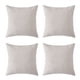 thumbnail image 1 of Fundas de almohada en blanco, funda de cojín con aspecto de lino sintético, fundas de almohada decorativas para sofá, 18.0 x 18.0 in, color crema, juego de 4, sin relleno de almohada, 1 of 5