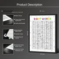 thumbnail image 3 of HFDF Sight Words100 Sight Words Posters Educational Charts, Classroom Wall Art, Homeschool poster, Classroom decor,Nursery decor classroom, homeschool place, children's, playroom 16x20inch Framed, 3 of 6