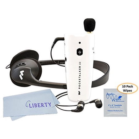 Pocketalker Ultra 2.0 with 10 audiowipes and 1 microfiber cloth