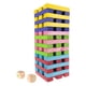 thumbnail image 1 of ¡Hola! ¡Juega! Giant Rainbow Wooden Blocks Tower Game con dados, 1 of 8