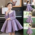 Girls Formal Dresses Toddler Kids Cute Sequin Glitter Party Carnival