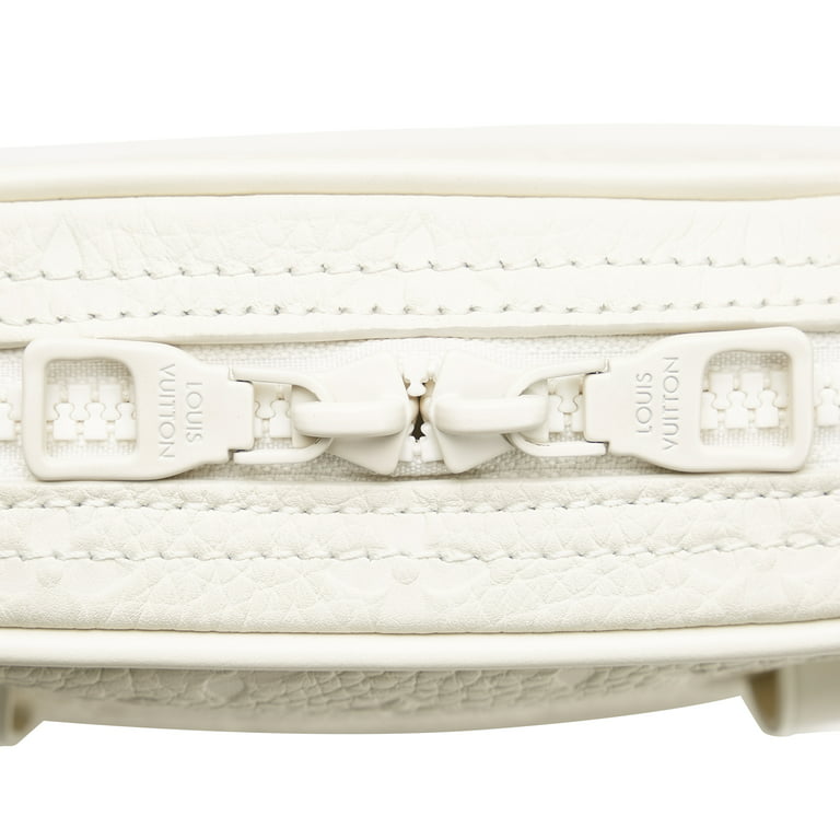 White Louis Vuitton Monogram Taurillon Utility Side Belt Bag