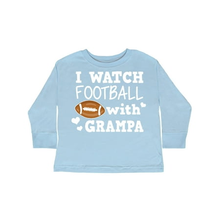 

Inktastic I Watch Football with My Grampa Gift Toddler Boy Girl Long Sleeve T-Shirt