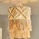 thumbnail image 2 of 2 tapices de pared hechos a mano, pantalla de lámpara de macramé, decoración bohemia, tapiz artesanal, fondo para cabecero colgante, 2 of 5