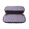 thumbnail image 5 of Lsque Daisies Flowers Printed Big Capacity PU Leather Pencil Case Large Pencil Pouch Stationery Pen Bag Pencil Holder for Teen, 5 of 6