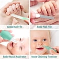 thumbnail image 7 of Baby Grooming Kit, Infant Safety Care Set with Hair Brush Comb Nail Clipper Nasal Aspirator,Baby Essentials Kit for Newborn Girls Boys (Green Baby Grooming kit), 7 of 7