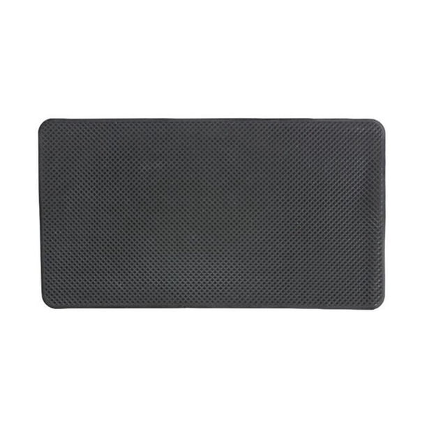 Almohadilla antideslizante para coche de 27 x 15 cm, antideslizante, para MP3, MP4, soporte para teléfono, soporte para salpicadero de coche, organizador antideslizante (negro)