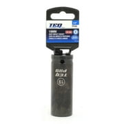 TEQ Correct Professional Impact Socket, Deep, Metric, 19mm, 1/2" Drive