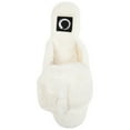 thumbnail image 4 of Journee Womens Eara Square Toe Faux Fur Slippers, 4 of 5