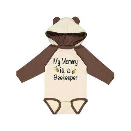

Inktastic Mommy Beekeeper Honey Bees Gift Baby Boy or Baby Girl Long Sleeve Bodysuit