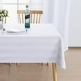 thumbnail image 1 of Striped Square Tablecloth Beige - Stainproof, Spillproof and Waterproof Washable Polyester Fabric 4 ft Table Cloth for Outdoor Picnic and Banquet, 54 x 54 Inch, 1 of 16