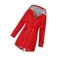 thumbnail image 1 of Wweixi Chandail à Capuchon Veste Douce pour Femme Imperméable Manteau de Pluie Extérieur Rouge m, 1 of 4