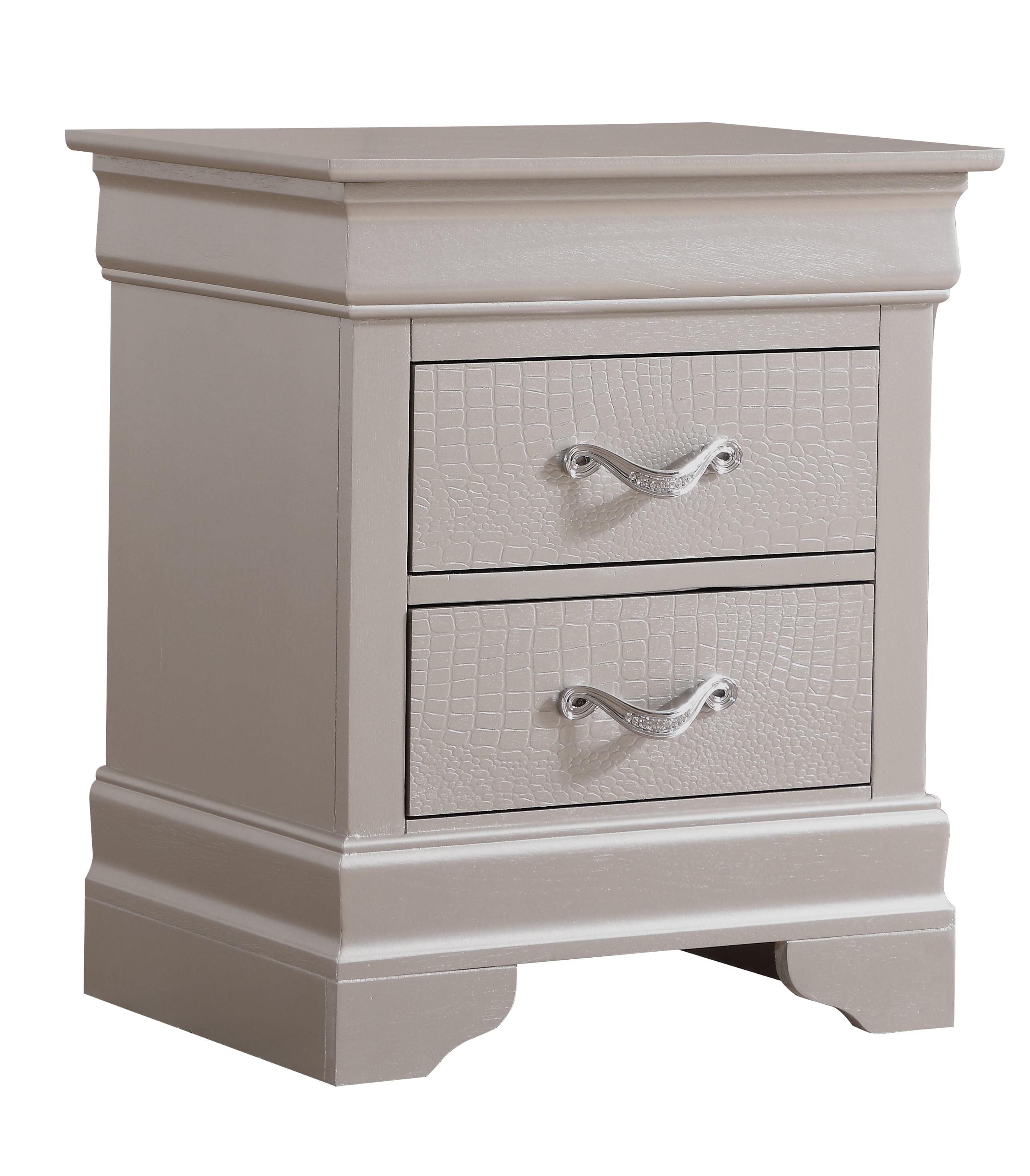 Glory Furniture Lorana Nightstand in Champagne Color