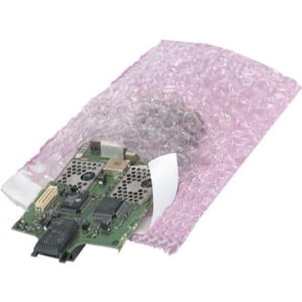 Anti-Static Bubble Pouches,15"x17 1/2",Pink,PK150 36DY36