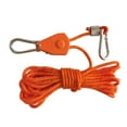 thumbnail image 5 of Ratchet Rope Hanger Grow Light Hangers Reinforced Metal Gears Tensioner Tent Guy Ropes Tent Wind Rope Rope Hanger for Plants Grow Light 5m Orange, 5 of 10