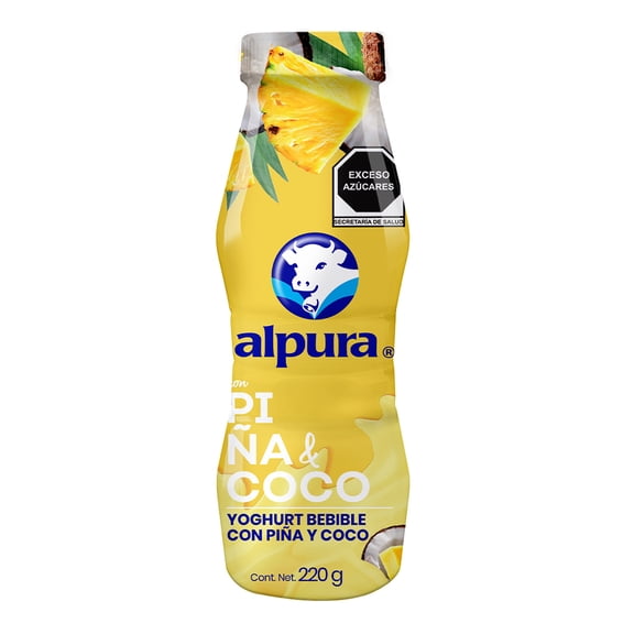 Yoghurt bebible Alpura piña y coco 220 g