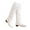 White, variant on HaiMao Women's Over the Knee Thigh High Boots Clearance Chunky Block Heel Pointed Toe Slouchy Side Zipper Fall Weather Winter Boots White 9.5(43)