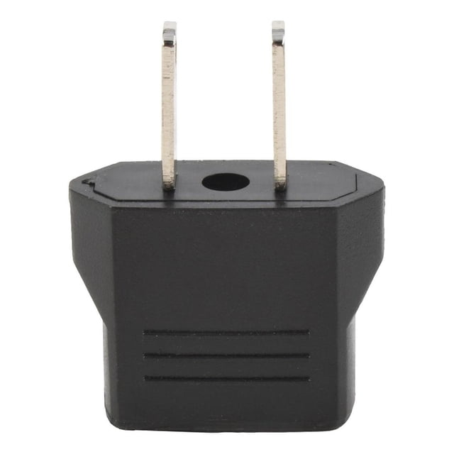Pack De 3 Clavija Adaptadora Steren Negro Tipo Europeo/Ameri