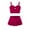 Red, variant on 2-12Y Girls Cute Swimsuit Bikini Outfit Big Kids Casual Swimwear Set Youth Ruffle Skirt Bathing Suit 2-Piece