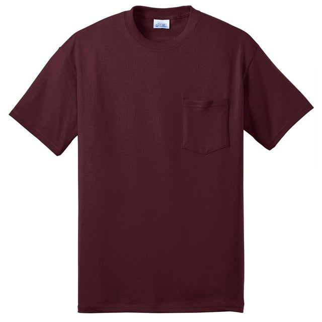 Port & Company Men's Durable Stylish Pocket T-Shirt