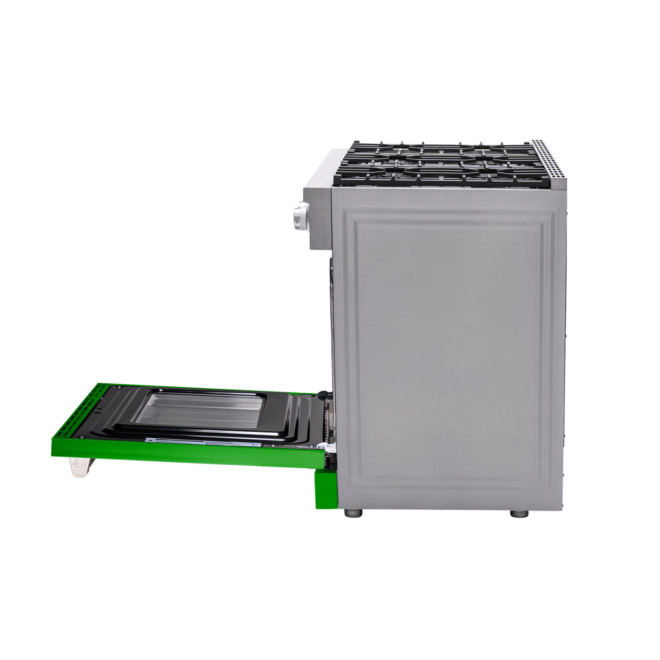 36" Gas Range + Green Door