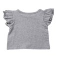 thumbnail image 2 of Infant Toddler Baby Girl Top Basic Plain Ruffle T-Shirt Blouse Casual Clothes, 2 of 3
