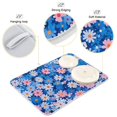 thumbnail image 3 of Yayeee Dish Drying Mat for Kitchen Counter 18"x24" Microfiber Absorbent Pad, Blue Daisy, 3 of 7