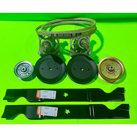 46" High Lift Blade Deck Rebuild Kit fits Husqvarna YTH2246 blade belt spindle