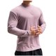 thumbnail image 4 of pstuiky camisas de manga larga para hombre, Suéter informal de moda para hombre, color liso, deportivo, manga larga, cuello redondo. camisetas de hombre xl, 4 of 4