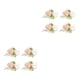 thumbnail image 4 of Jumpingount de flores artificiales - Elegante para boda Look Flores artificiales Novia premium Romántica Amplia aplicación Flor flor de muñeca rosa Muñeca flor 2piezas, 4 of 6