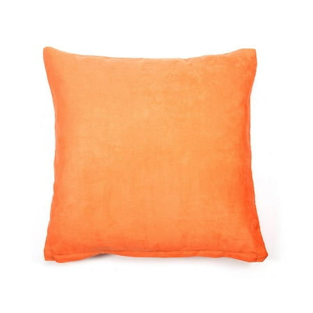 Bedroom Cushions Sale Knifun Orange Cushion Cover 18 x 18 in Soft Polyster Decorative Square Throw Pillow Covers for Sofa Bedroom Car Home Office ()