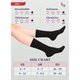 thumbnail image 7 of Hugh Ugoli Diabetic Crew Socks, Soft, Extra Wide, Stretchy, 3 Pairs, Black, Shoe Size: 10-12, 7 of 7