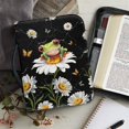 thumbnail image 6 of HELLHERO Frog on Daisy with Butterflies Church Bible Bag for Women, Durable Bible Cover with Zippered Handle for Prayer Outdoor Study Christian Prayer, 6 of 13