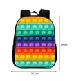 thumbnail image 2 of Bolsa de escuela para niños con impresión de burbujas de empuje de dibujos animados regalo inteligente de cognición de color JShteea libre de BPA, 2 of 8