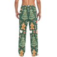 thumbnail image 4 of FORMRS Mens Pajama Pants with Pockets Sleepwear Lounge Bottoms Sizes S-2XL, Brown Christmas Gingerbread, 4 of 7