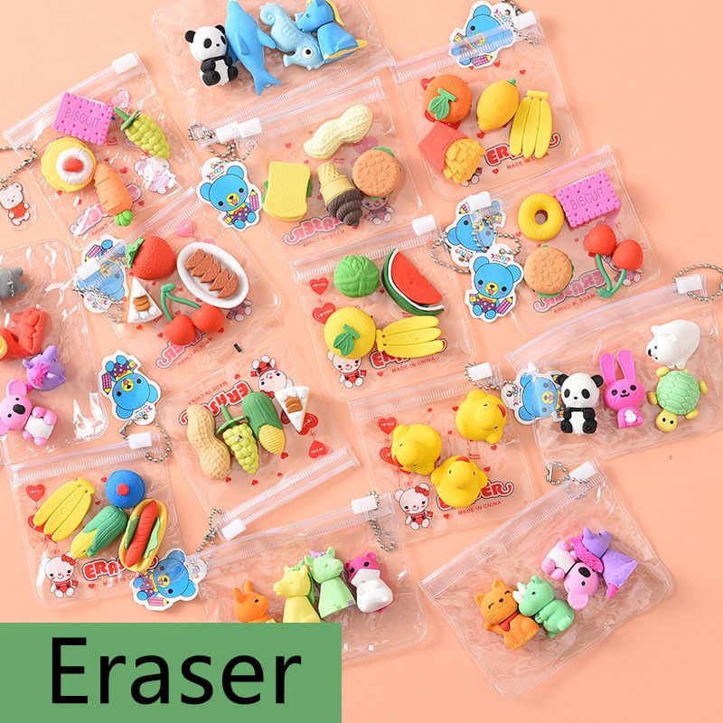 Cute Eraser Creative Cartoon Shape Colorful Sketch Eraser Ultraclean