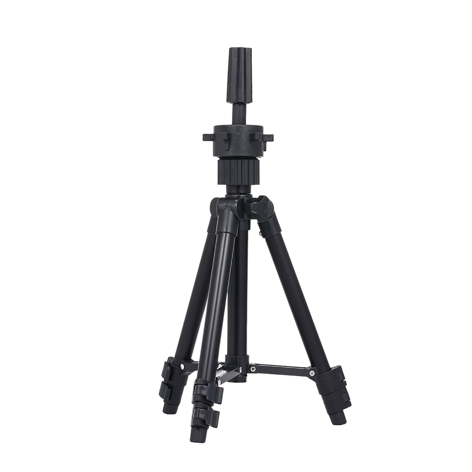 Walmeck Tripod Stand Metal Adjustable Cosmetology Hairdressing Training Mannequin Head Stand for Doll Head Block Head Stand