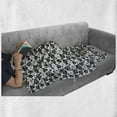 thumbnail image 6 of Monstera Soft Flannel Fleece Throw Blanket, Classic Hawaiian Exotic Leaves Hibiscus Blooms Frangipani Aloha Island, Cozy Plush for Indoor and Outdoor Use, 50" x 60", Charcoal Grey White, by Ambesonne, 6 of 6