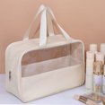 thumbnail image 2 of LCXmlly Portable Storage Bag Large Capacity Waterproof Portable Toiletry Makeup Pouch Organizer Clear PVC Travel Pouch with Zipper Handle, 2 of 9