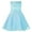 Light Blue, variant on renvena Kids Girls Sequins Floral Lace Junior Bridesmaid Dress Dance Party Birthday Party Wedding Tutu Gown Ivory 8